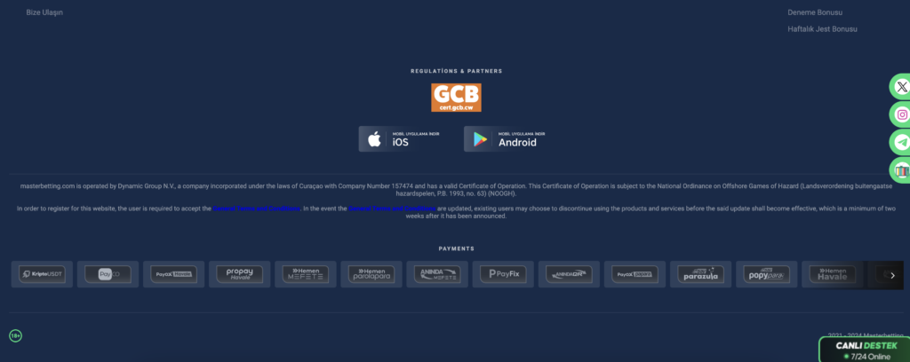 masterbetting altyapısı